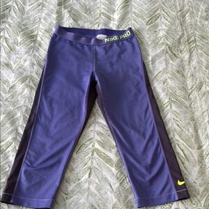 Nike Pro Purple and brown Leggings